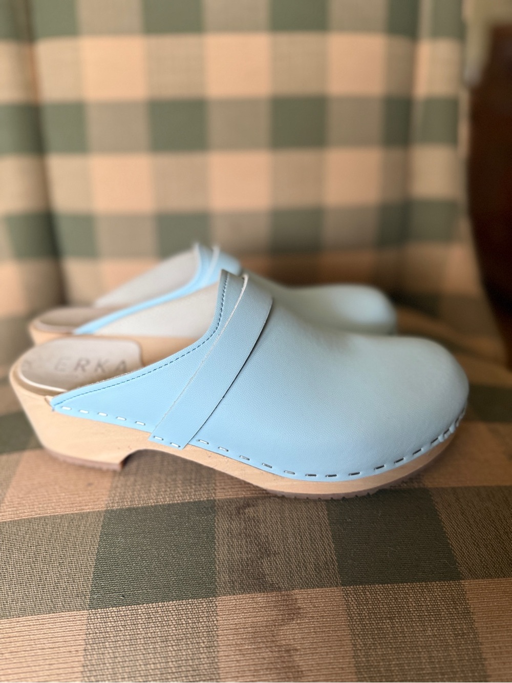 Light Blue Women's Slip-On Clog